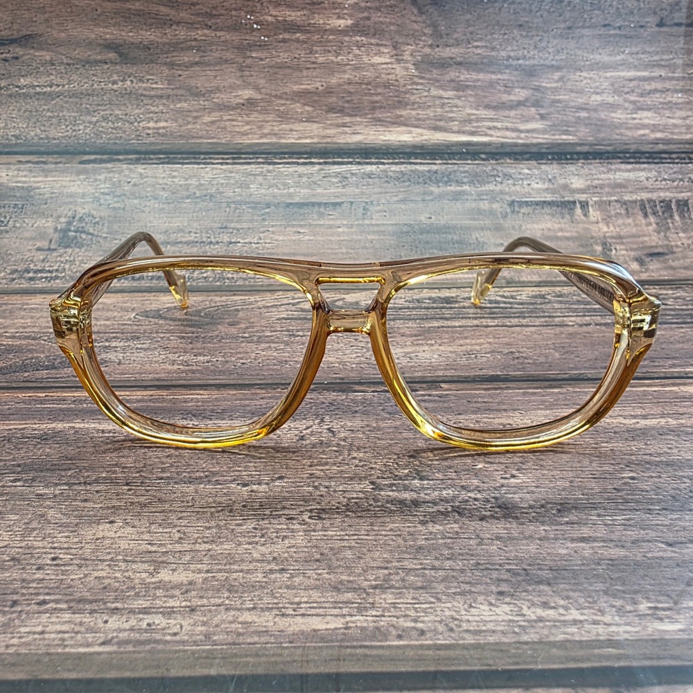 Titmus SC900 Tan Translucent Aviator Eyeglasses Double Bridge Retro Frames 56-18